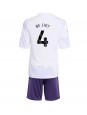 Billige Manchester United Matthijs de Ligt #4 Bortedraktsett Barn 2025-26 Kortermet (+ Korte bukser)